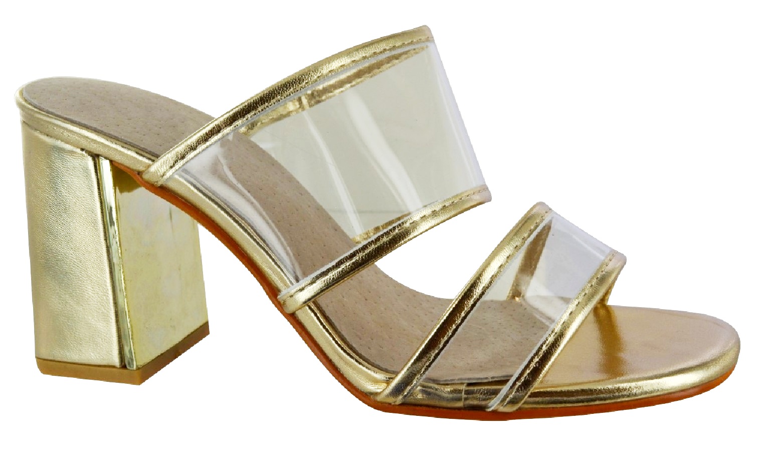 low block heels clear
